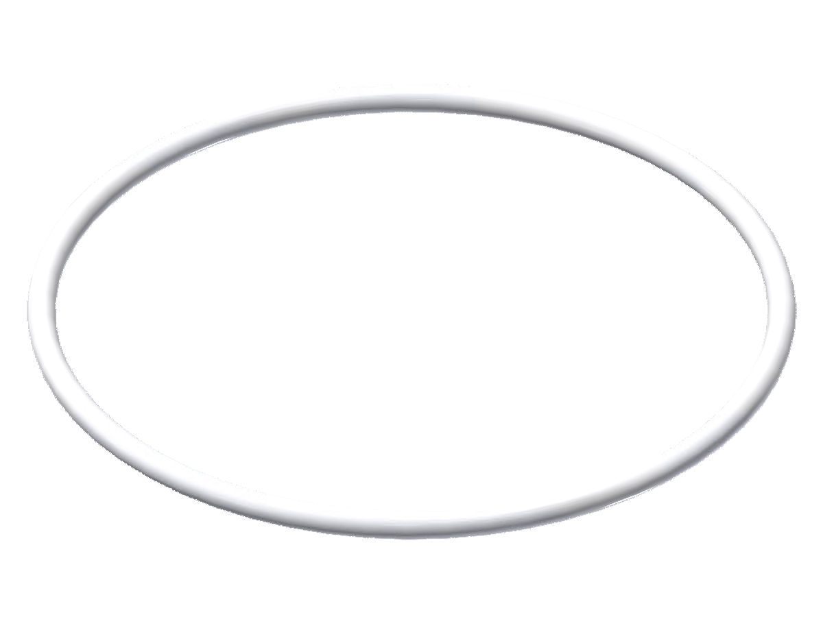 Blanc joint torique Joints en silicone de 5mm d'épaisseur en caoutchouc Joint torique Joint d'étanchéité Diamètre extérieur 75-125mm, 90x80x5mm